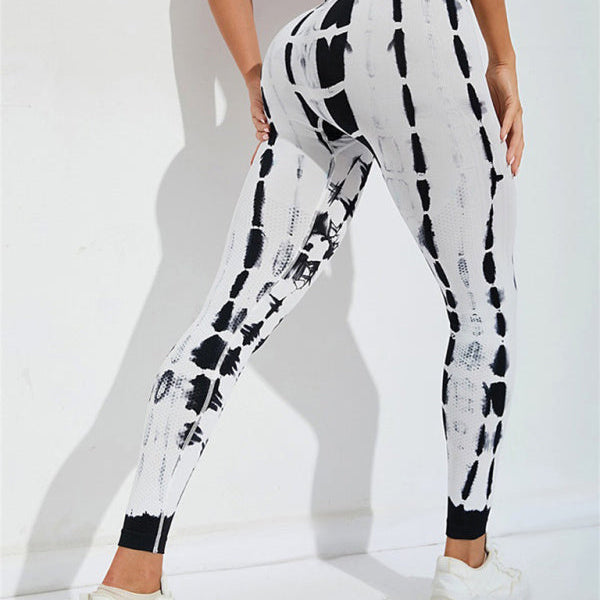 Yüksek Bel Kadın Batik Pantolon, Antrenman, Spor, Yoga, Fitness