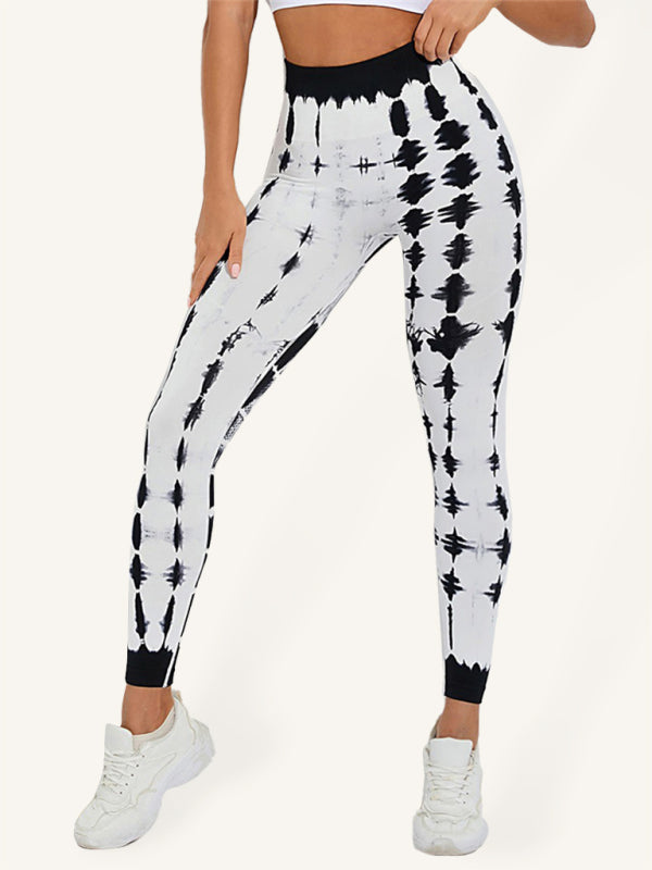 Yüksek Bel Kadın Batik Pantolon, Antrenman, Spor, Yoga, Fitness