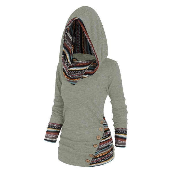 Saymera | Rahat Tribal Kapüşonlu Sweatshirt