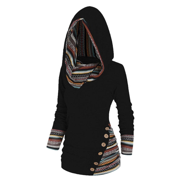 Saymera | Rahat Tribal Kapüşonlu Sweatshirt